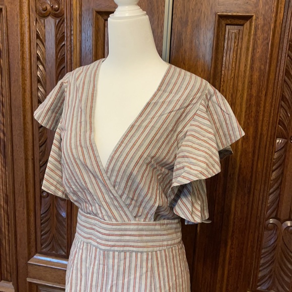 Robert Rodriguez Basia Metallic Striped Dress - Picture 7 of 11